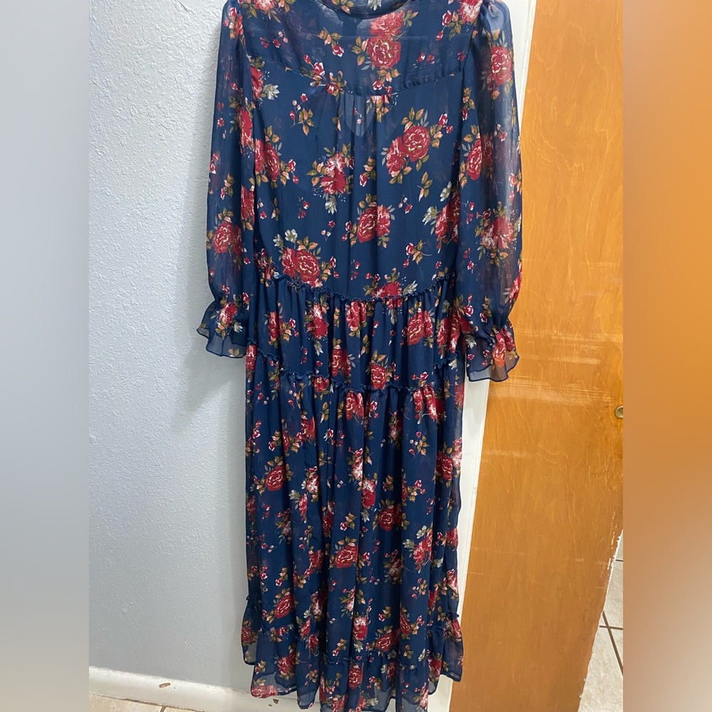 Forever 21 Floral Tiered Dress Women’s Small - Picture 9 of 10